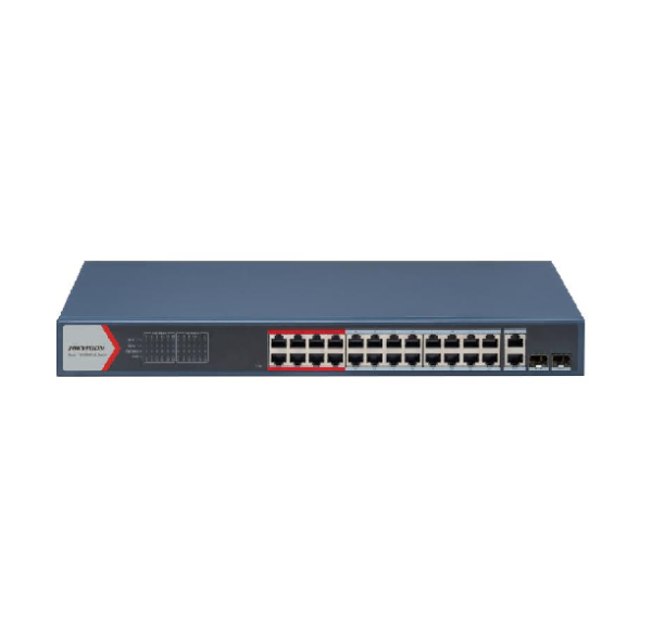 Commutateur HIKVISION POE intelligent Fast Ethernet 24 ports - DS-3E1326P-EI - PoE - VLAN 802.1